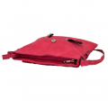 9034 - HOT PINK PU LEATHER CROSS BODY/ SHOULDER BAG